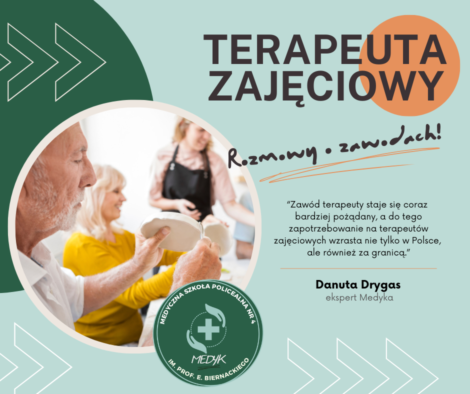 TERAPEUTA ZAJĘCIOWY – coraz bardziej pożądani na rynku pracy w Polsce i za granicą. Rozmowa z Danutą Drygas o zawodzie terapeuty zajęciowego.