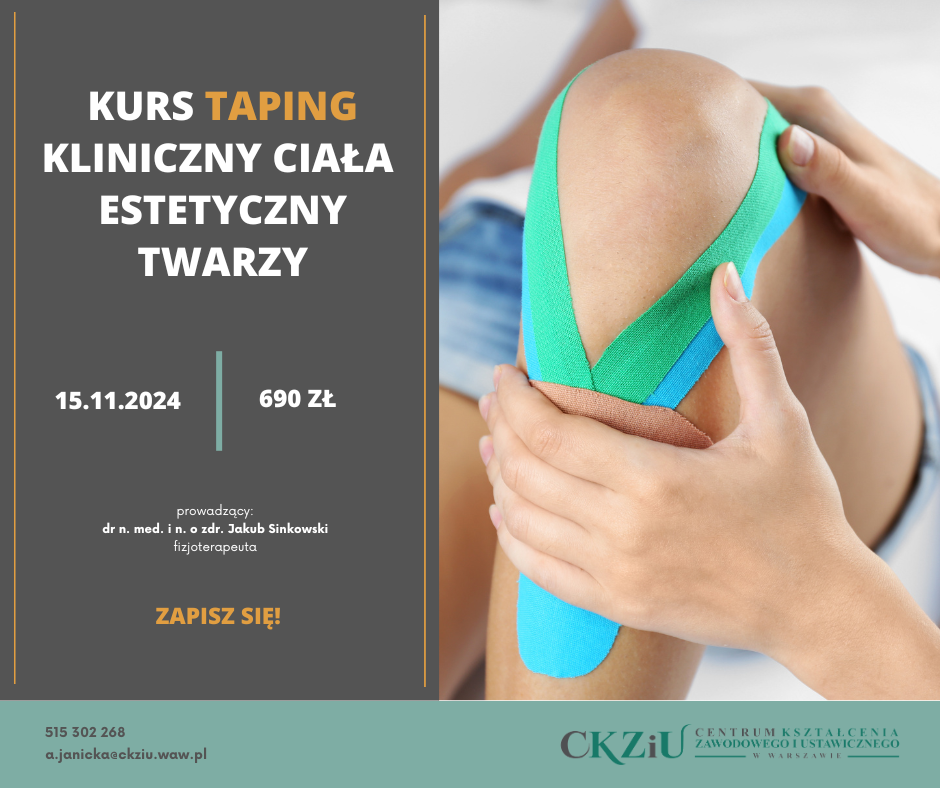 Kurs taping kliniczny ciała i estetyczny twarzy