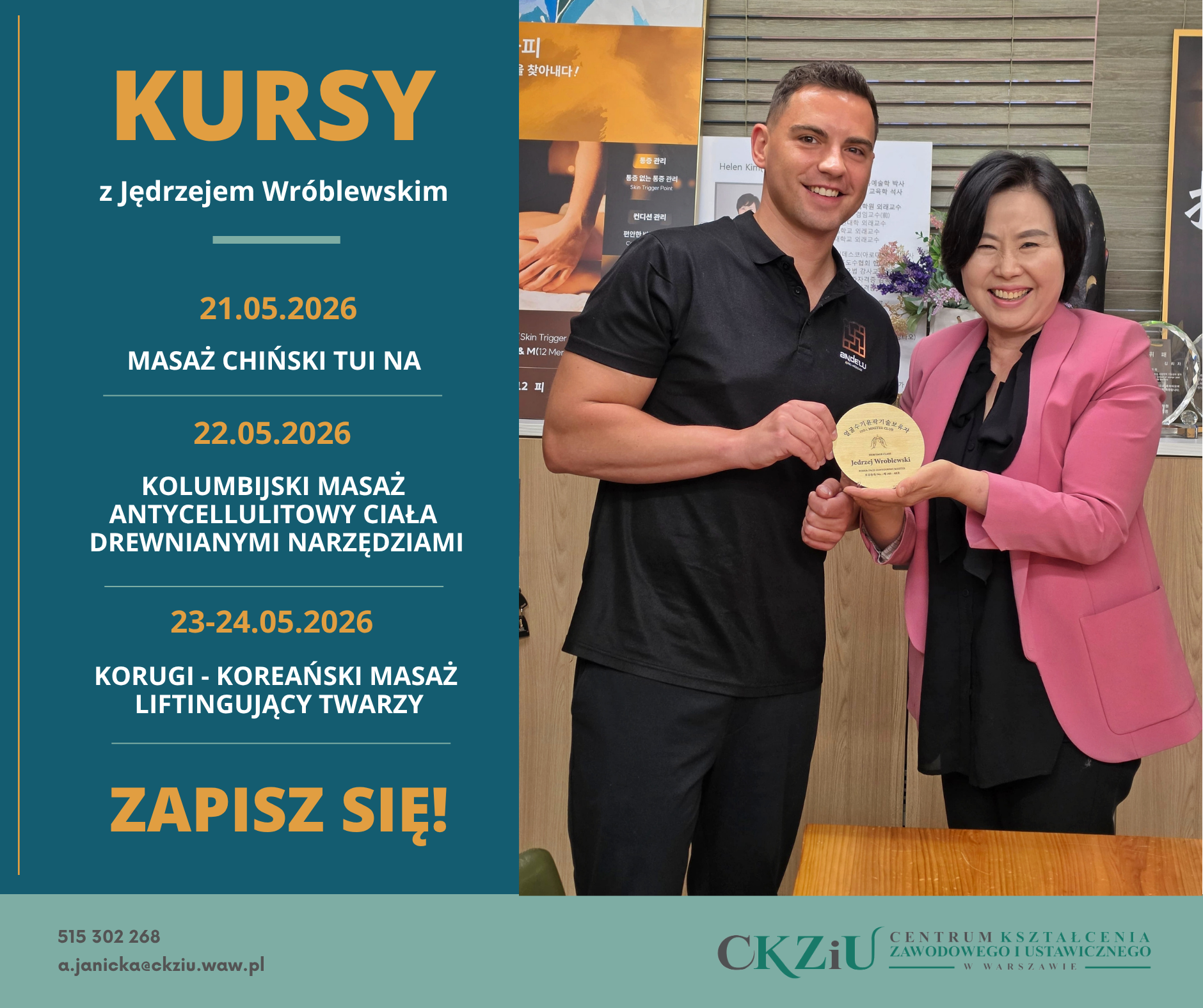 Kursy masażu z&nbsp;Jędrzejem Wróblewskim!