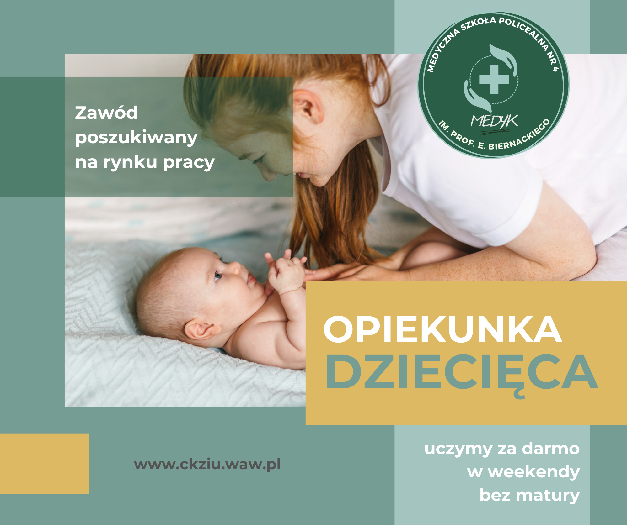 OPIEKUNKA DZIECIĘCA – mamy ostatnie miejsca na&nbsp;ten kierunek!