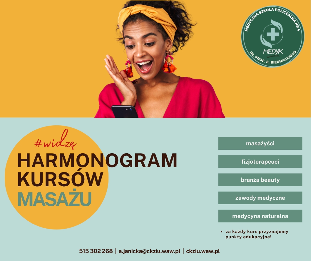 Kursy masażu w&nbsp;Medyku – harmonogram!